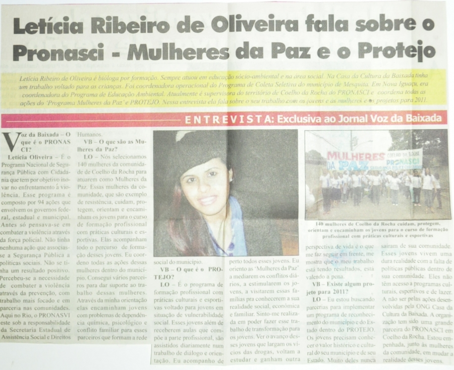 Jornal a Vóz da Baixada – fevereiro de 2011 Editoria Geral – pagina 15