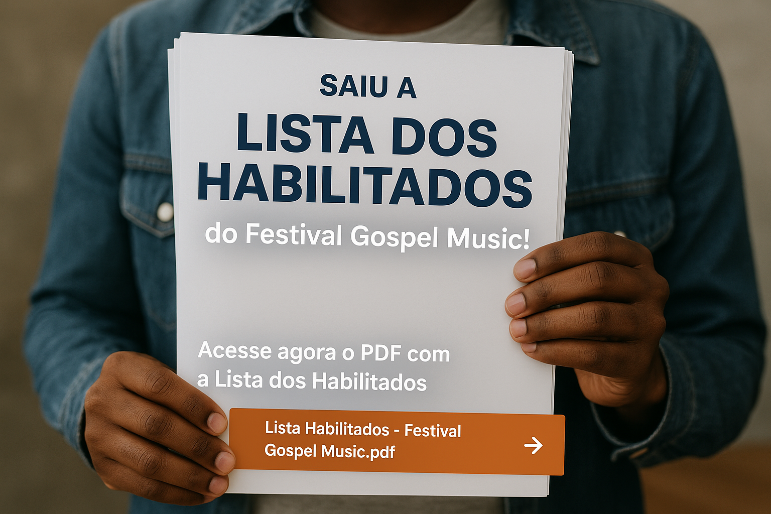 Saiu a lista dos habilitados do Festival Gospel Music!